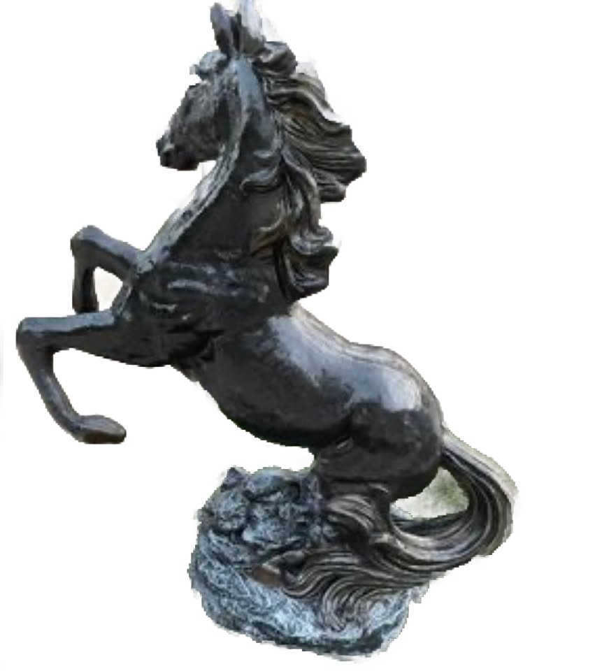 Beautiful Solid Concrete Horse 44” Tall