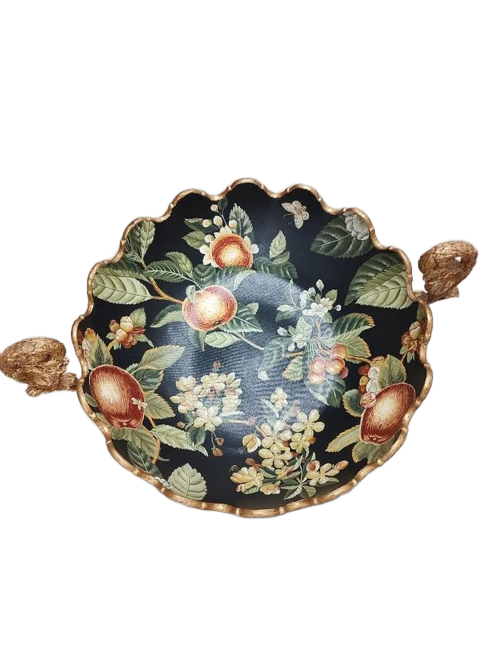 Hand painted display bowl