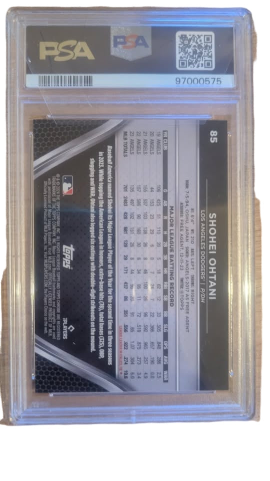 2024 Topps Chrome Black - Shohei Ohtani #85 Gold Refractor /50