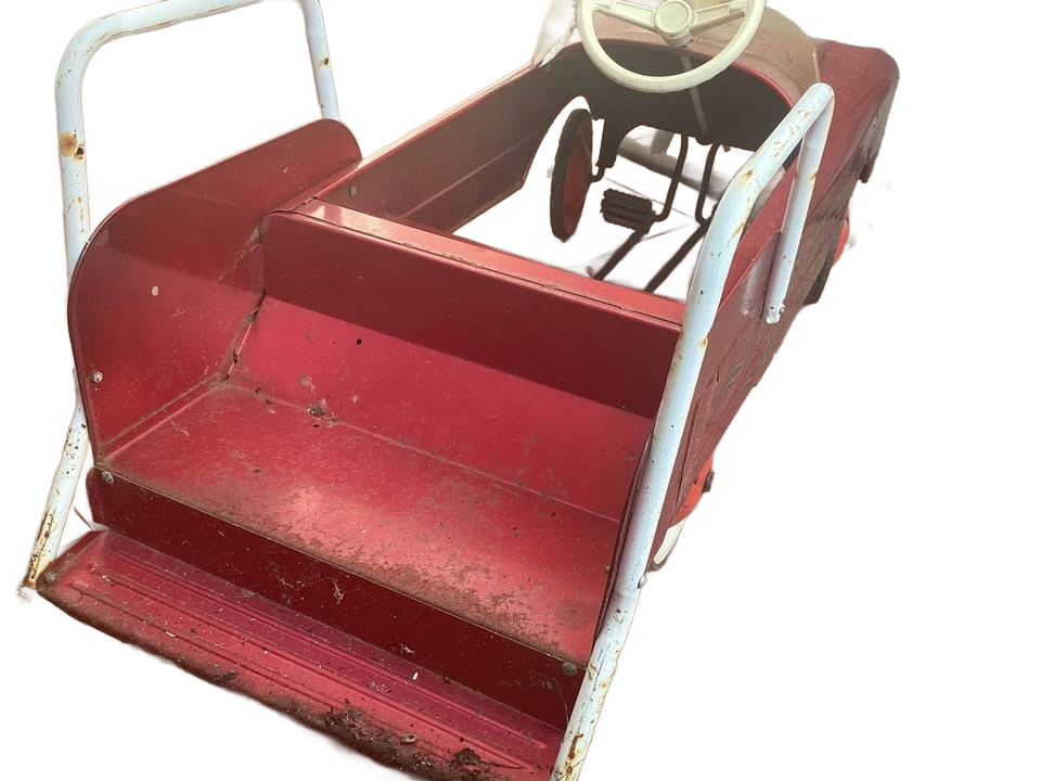 VINTAGE PEDAL CAR FIRE FIGHTER NO. 508. ALL ORIGINAL