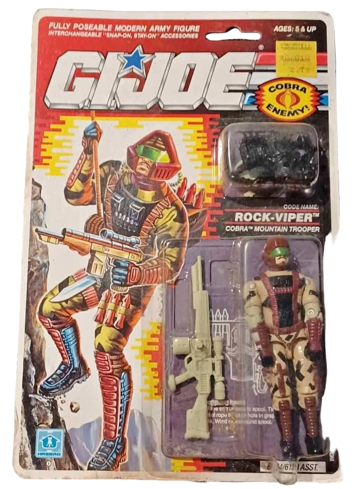 Vintage G.I. Joe rock viper moc