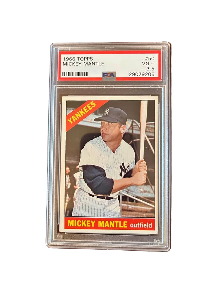 1966 Mickey Mantle psa3.5 VG+