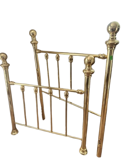 Brass Bed Twin, Headboard, Footboard and Frame