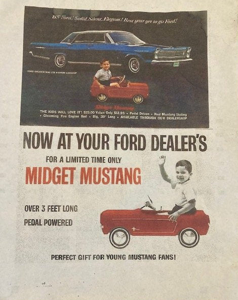 Original Restored AMF MUSTANG Pedal Car