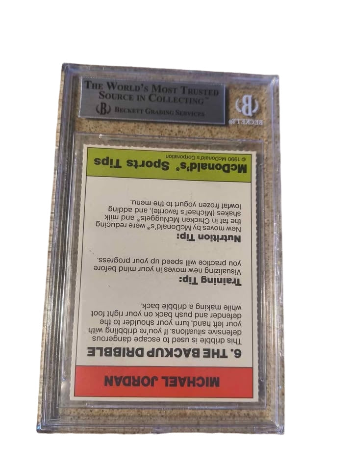 Michael Jordan '91 #6 McDonald's "The Backup Dribble"BGS9- strong subs Obo Chicago Bulls GOAT NBA