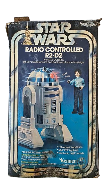 Vintage Kenner Star Wars Radio Controlled R2-D2 1978 Complete with Original Box and Remote
