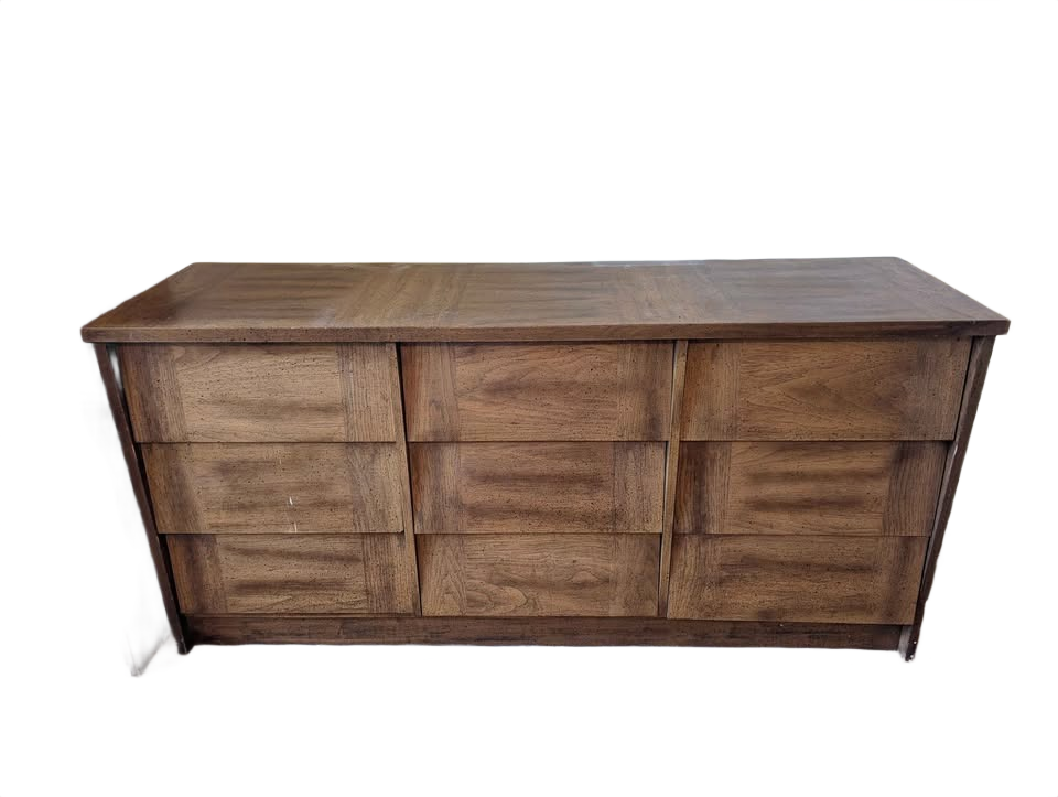 Vintage Mid Century Modern 2 Dressers + Nightstand from 1979