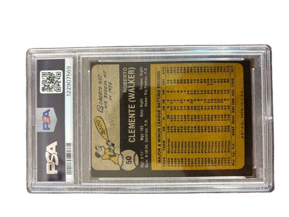 1973 TOPPS Roberto Clemente PSA 7