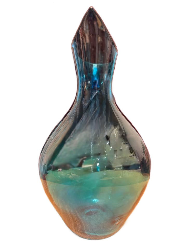 Blenko Peacock Blue Glass Pitcher 96 oz