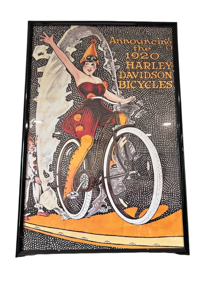Vintage Harley-Davidson Advertising - H-D Museum Archive Collection Poster - Framed