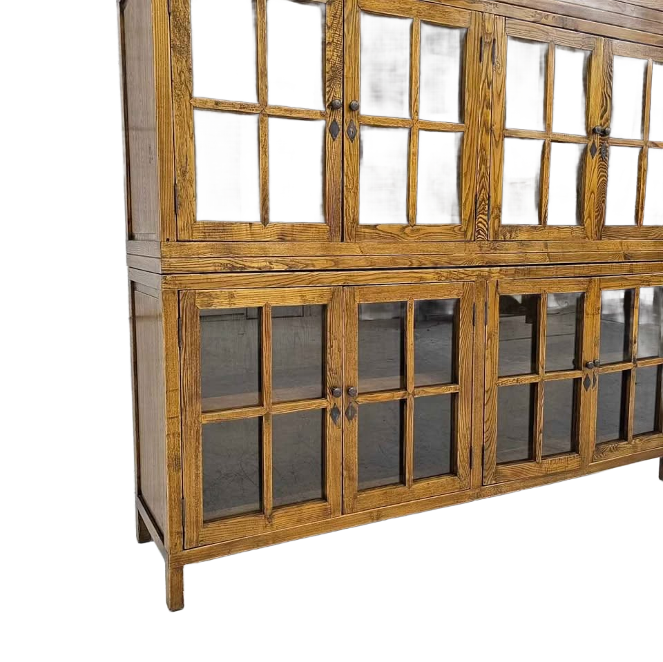 Vintage Triple Stack Bookcase / Cabinet