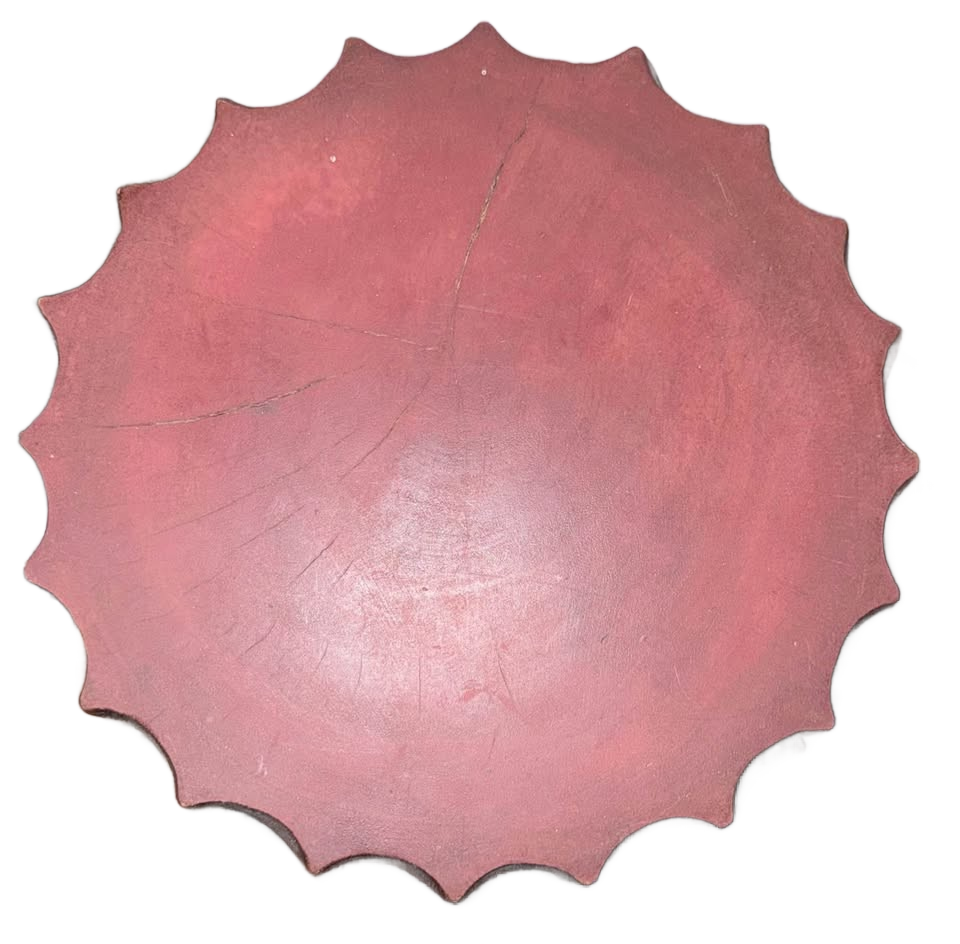 Hand Carved Wood Bear Accent Table