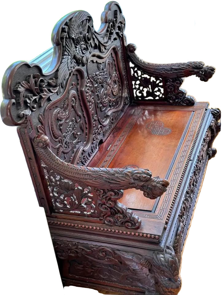 Antique Meiji bench