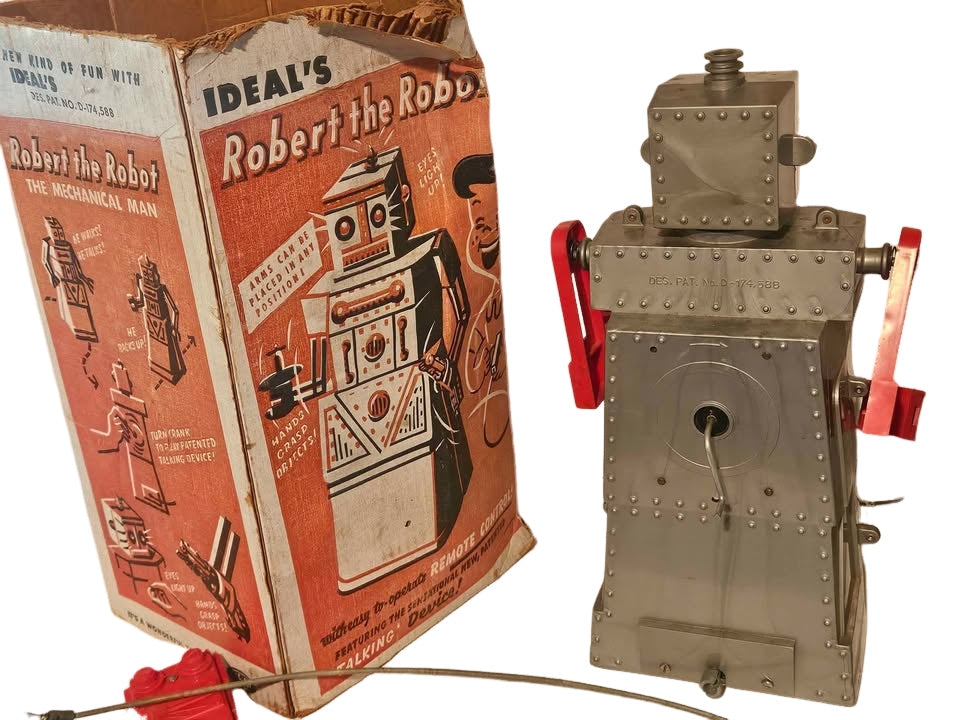 Vintage Toys, Battery Operated, Frankenstein/Robert the robot w/box