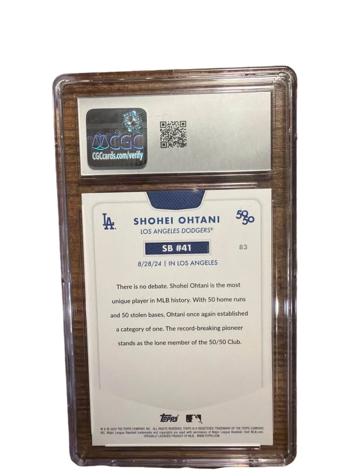 2024 Topps 50/50 Shohei Ohtani #83 CGC 10