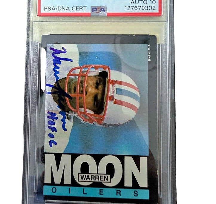 Warren Moon RC 1985 PSA Auto 10 NFL QB HOF