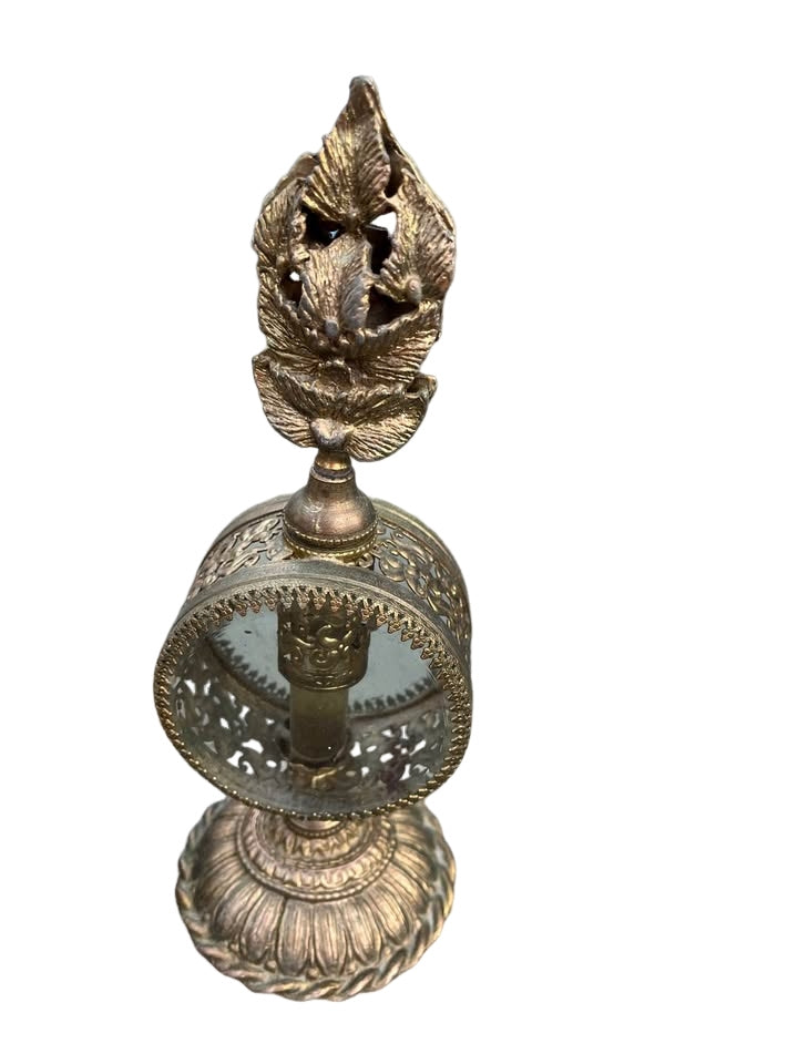 Vintage french 1940s 24 kart gold Ormolu dresser 3 piece set