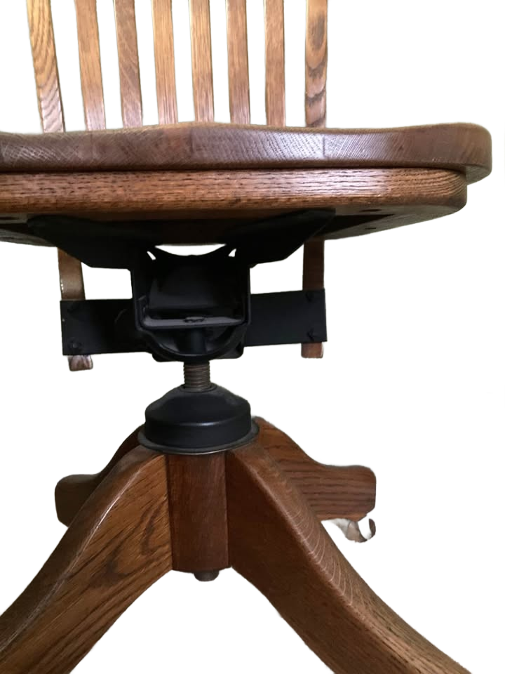 Vintage desk swivel chair with wheels