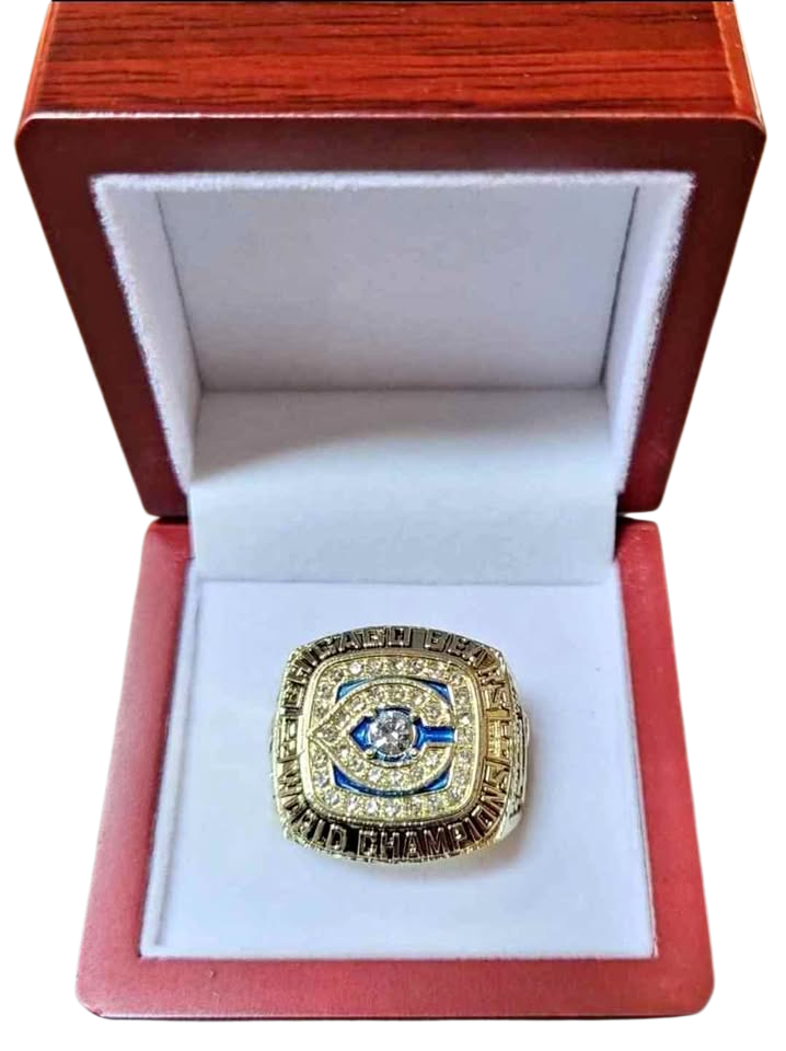 1985 Chicago Bears WALTER PAYTON Super Bowl Championship Commemorative Ring & Display Box