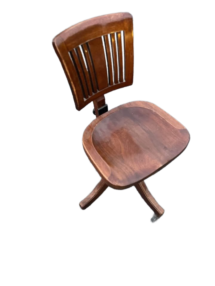 Vintage Wood Desk Chair