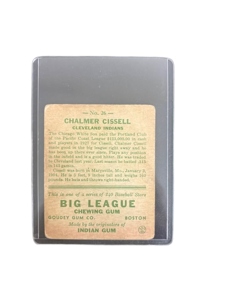 1933 Chalmer Cissel