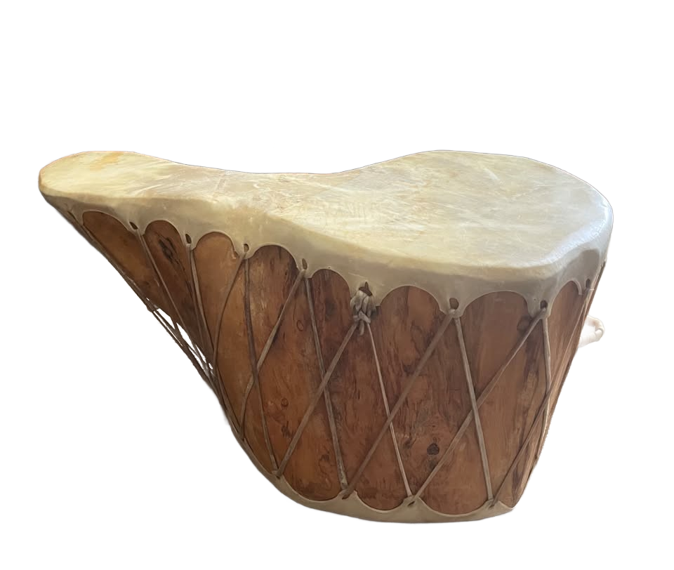 Taos Co. New Mexico, drum coffee table.