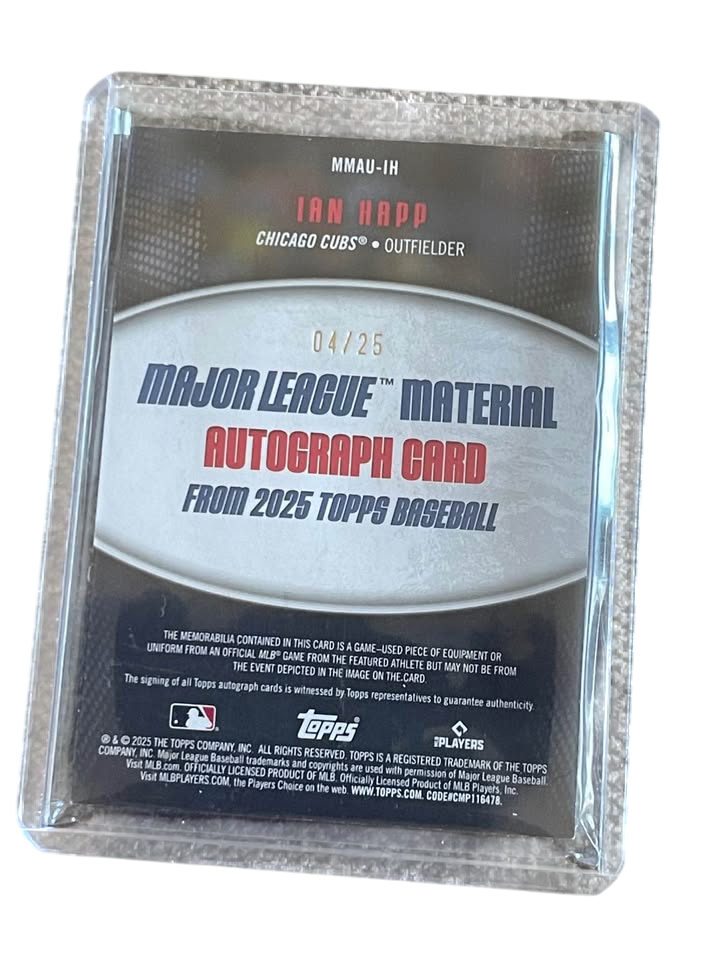 2025 Topps Baseball Ian Happ Chicago Cubs MMAU-IH