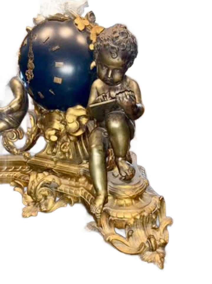 ANTIQUE FRENCH MANTLE CLOCK BY DENIERE