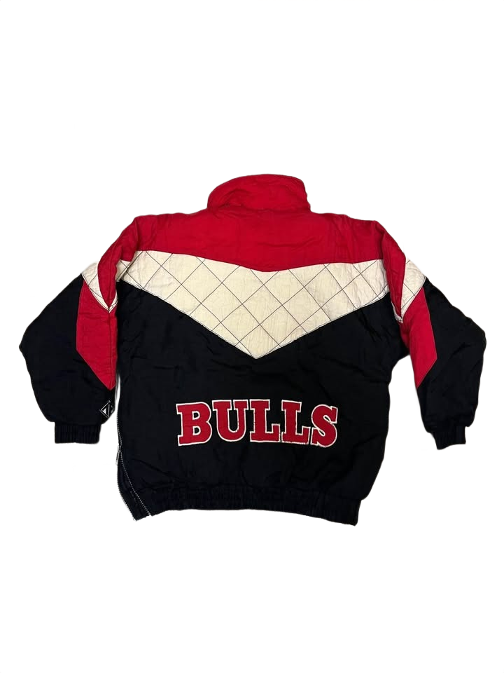 Youth Team Athletics Chicago Bulls Embroidered Logo Half Zip Jacket Size Small 8 small rip