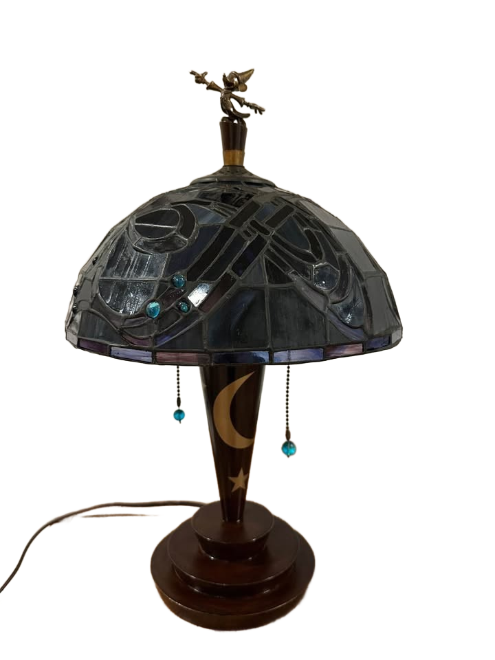Tiffany style Disney Fantasia Sorcerer Mickey lamp