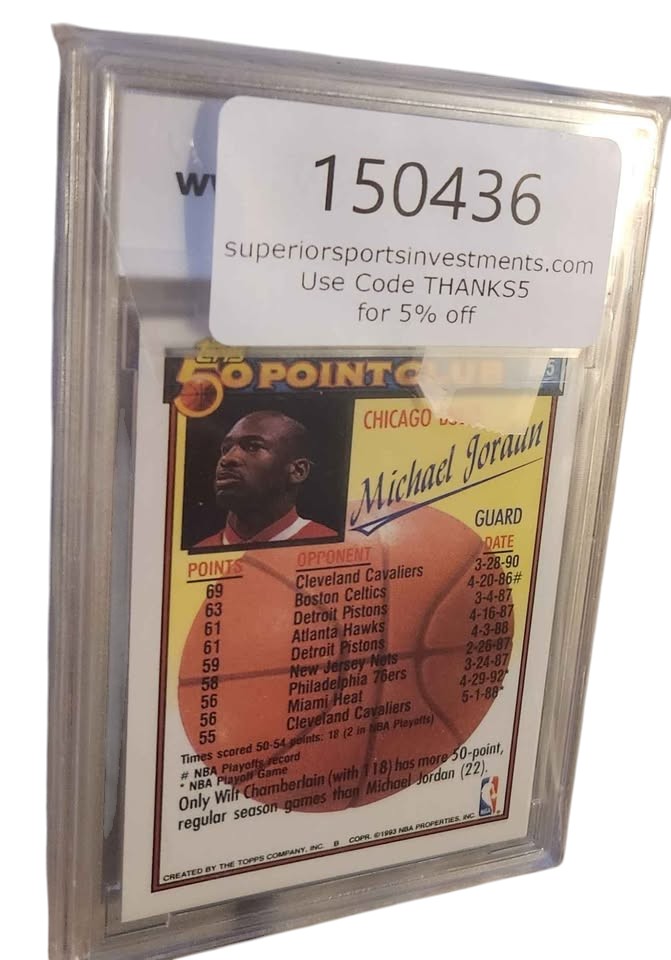 Michael Jordan 199293 topps graded 9