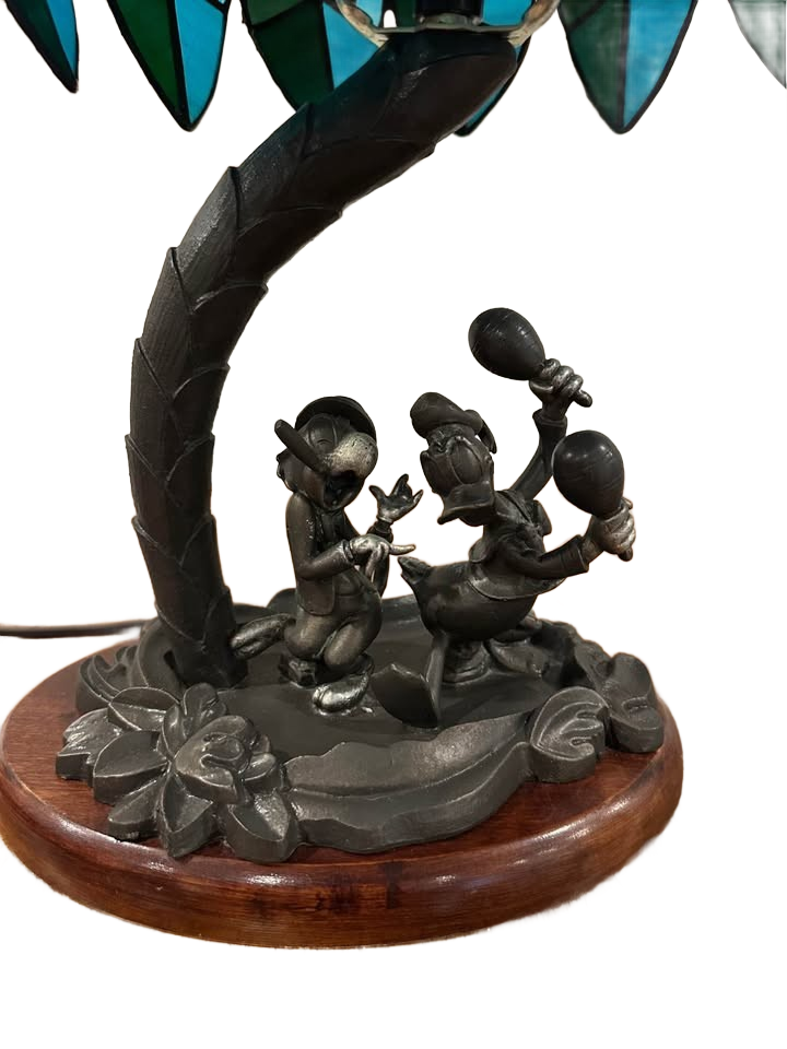 Tiffany style Saludos Amigos stained glass lamp