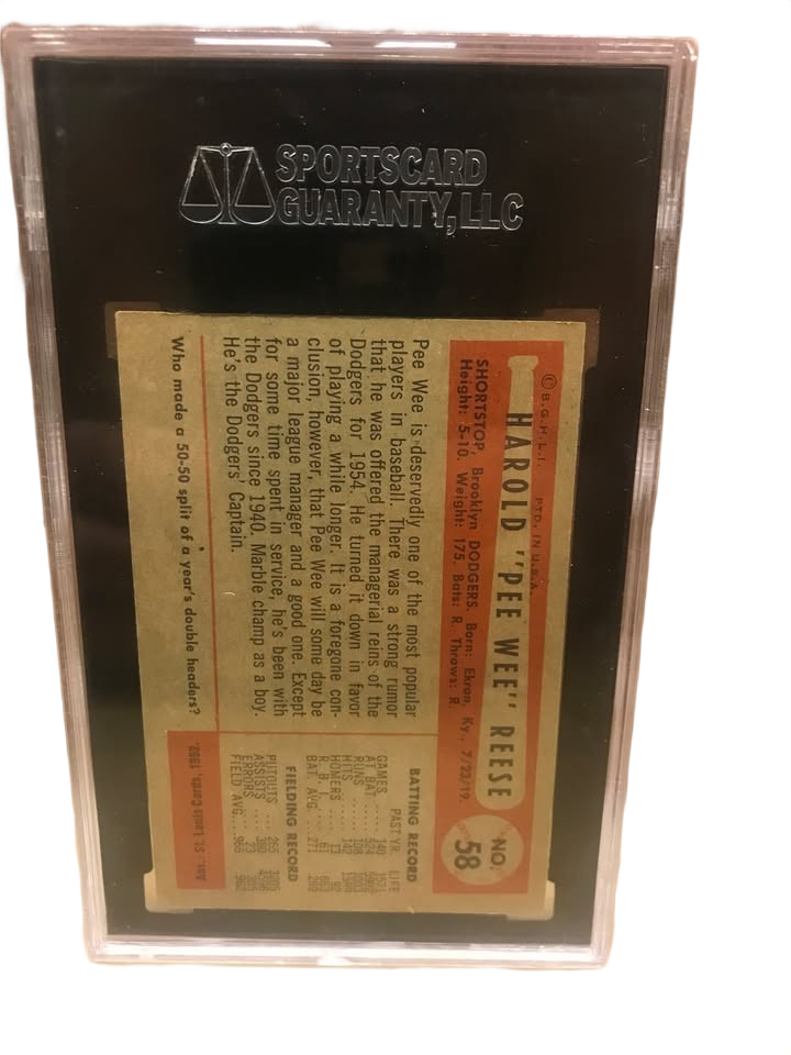 1954 Bowman Pee Wee Reese #58