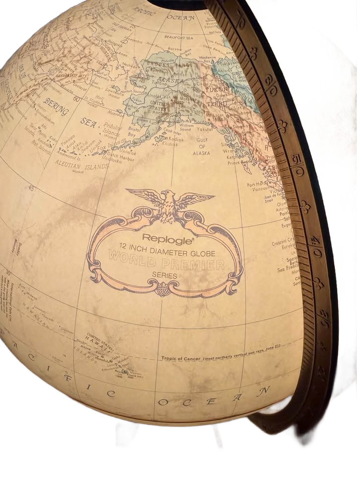 Vintage Replogle 12” Diameter World Classic Series Tabletop Globe