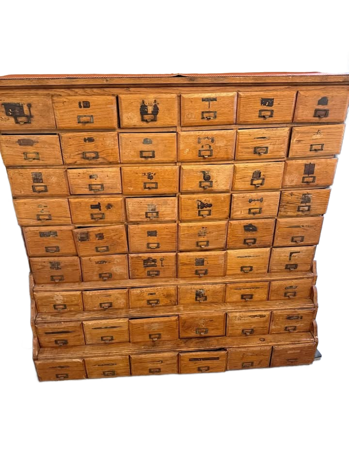 Antique Apothecary/ Hardware store cabinet