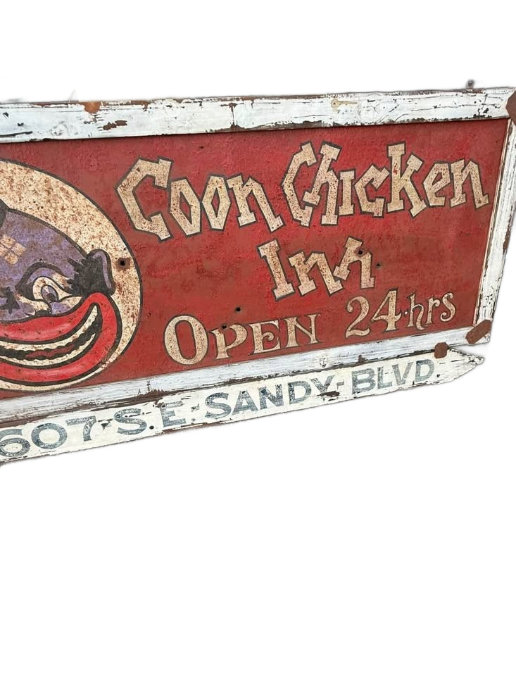 Antique vintage advertising sign
