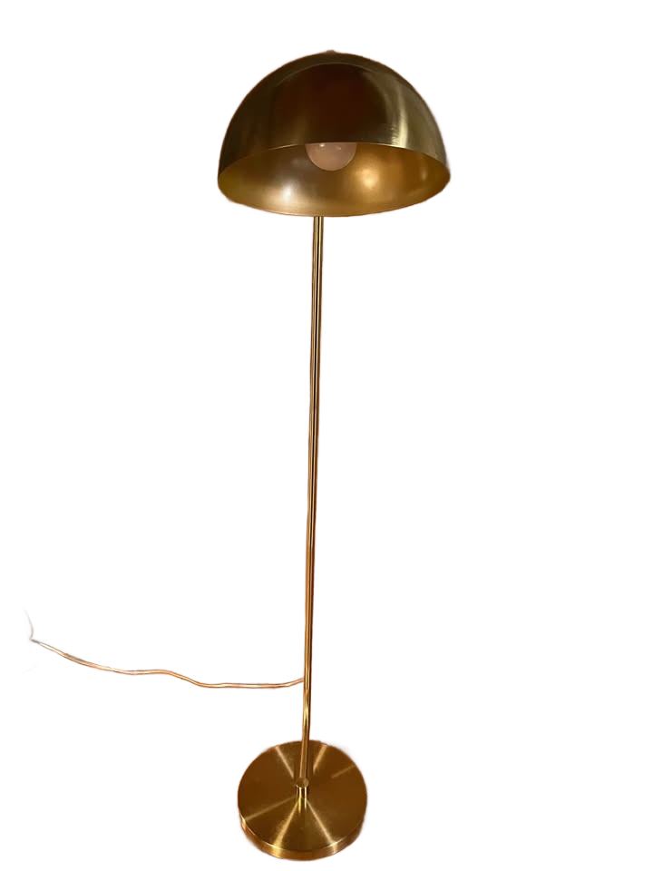 Brass floor lamp