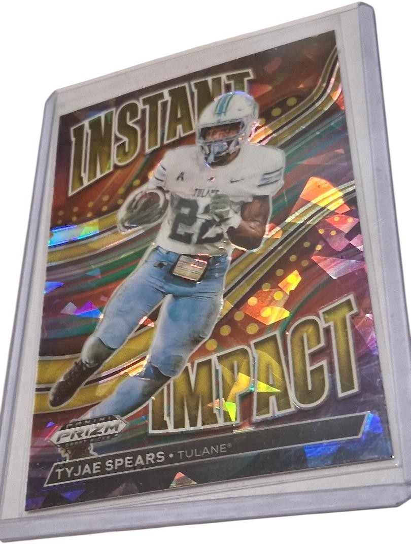 2023 Rookie Prizm Draft Picks #II-20 Tyjae Spears Instant Impact Gold Ice Titans