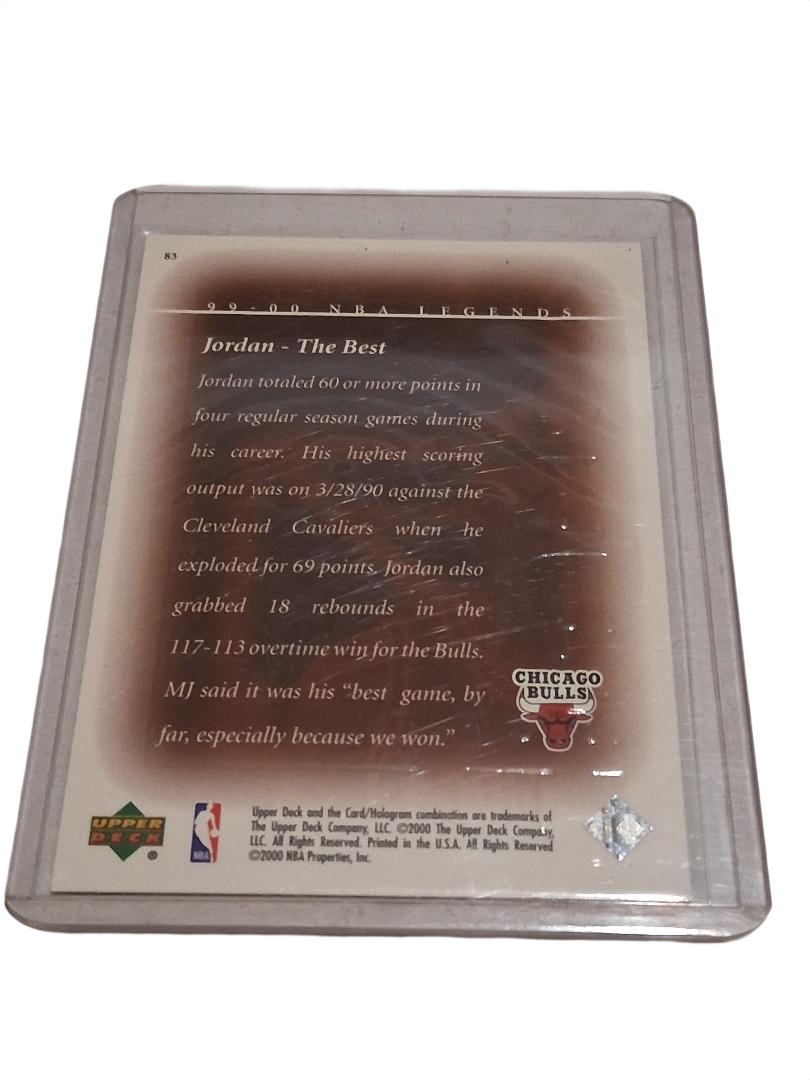 MICHAEL JORDAN, 1999-00 UPPER DECK NBA LEGENDS, "THE BEST" #83
