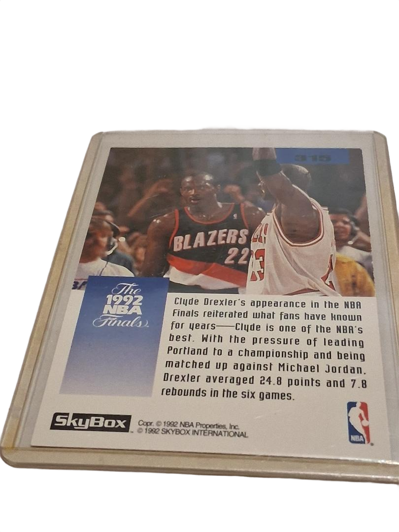 1992-93 Skybox Basketball Clyde Drexler Trail Blazers 1992 NBA Finals Jordan 315