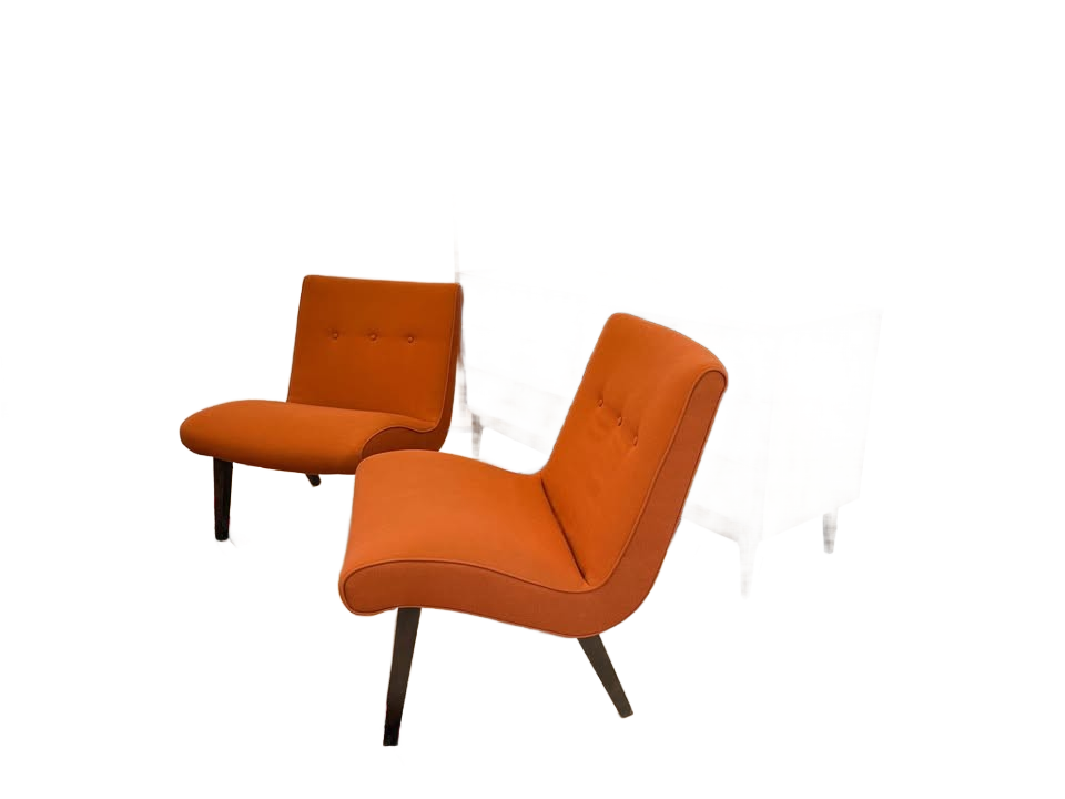Danish style Room and Board Delia accent chairs X2