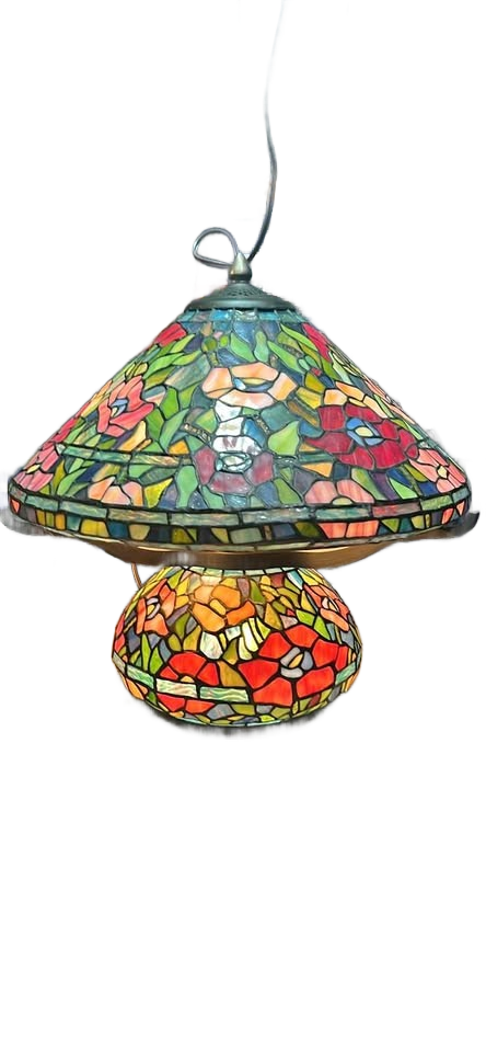 2002 Tiffany style mushroom lamp