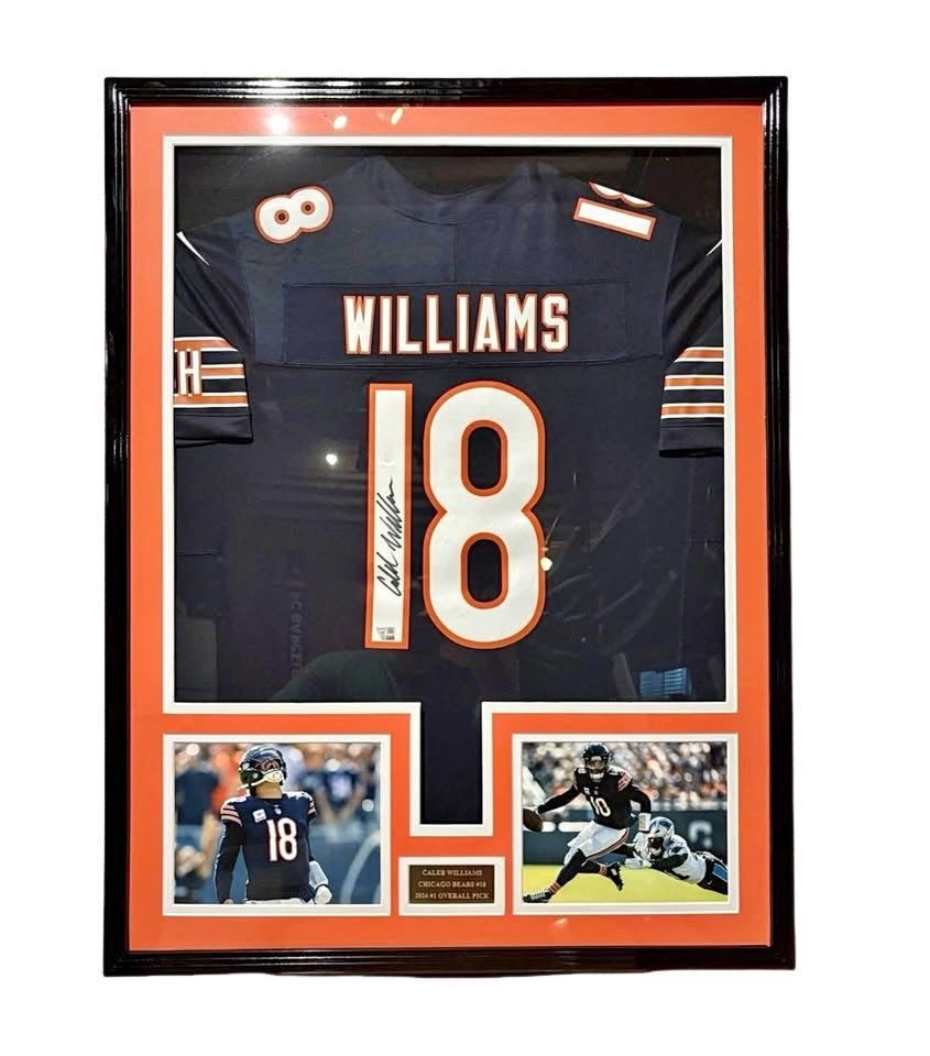 Caleb Williams Authentic Nike Vapor Signed Jersey Framed Fanatics COA