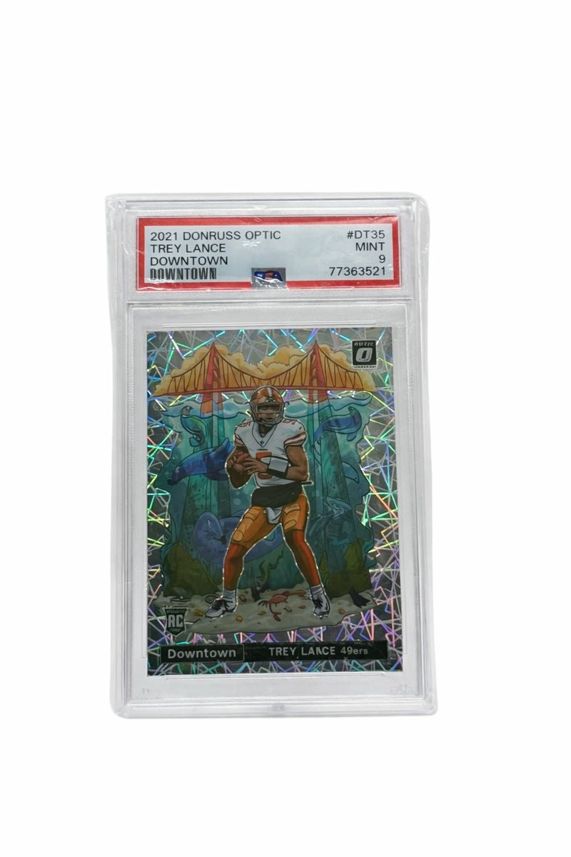 (s) Trey Lance Downtown Case Hit! PSA 9 Mint (49ers)