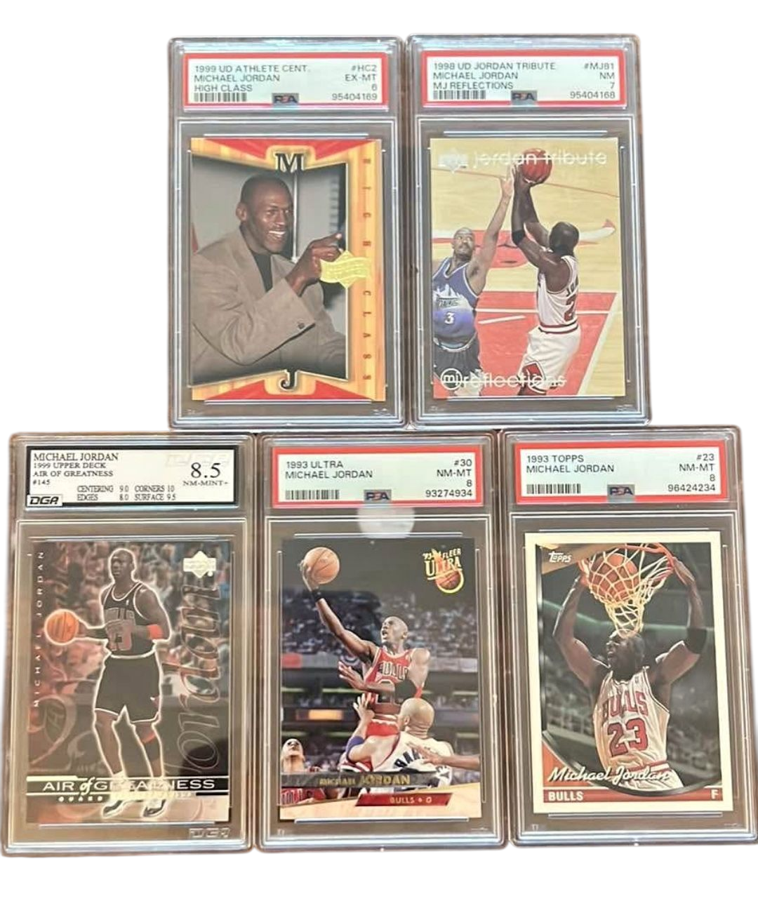 5 Card Michael Jordan Slab Lot
