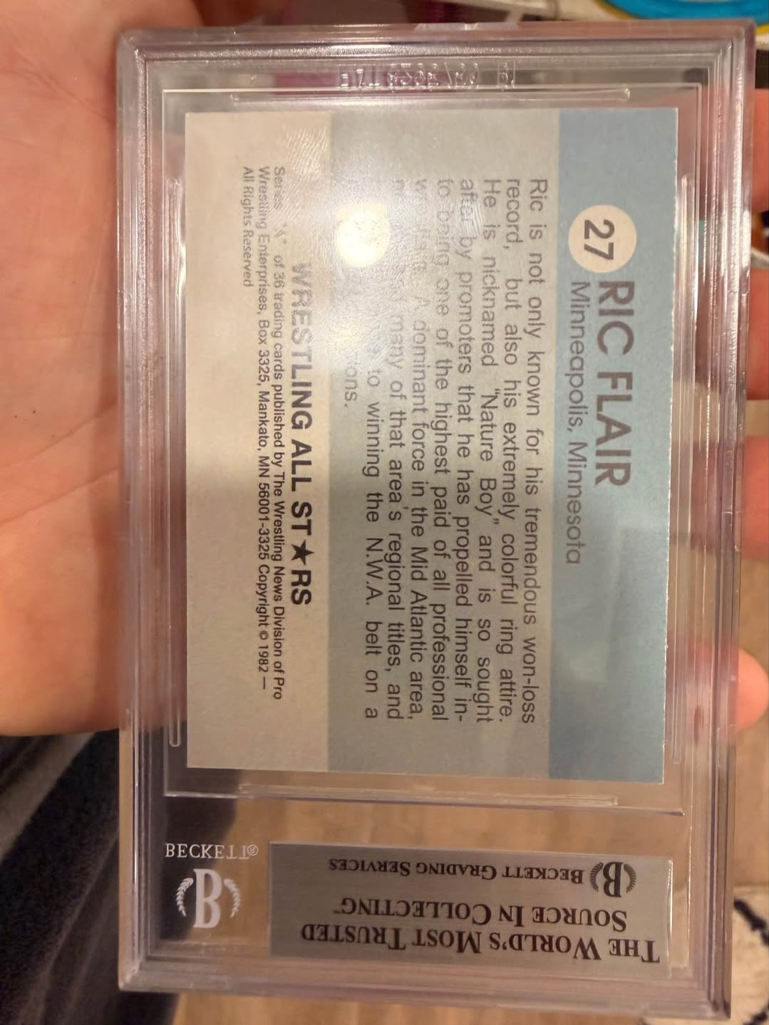 Ric Flair autographed card slab