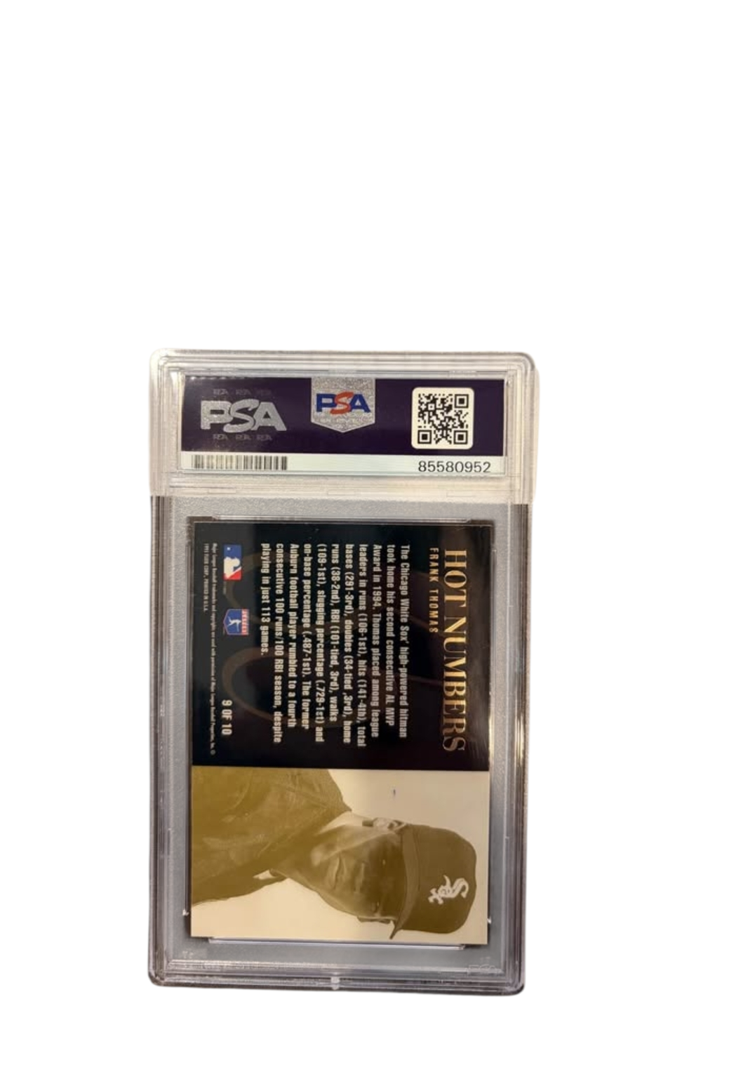 Chicago White Sox Frank Thomas signed trading card PSA COA