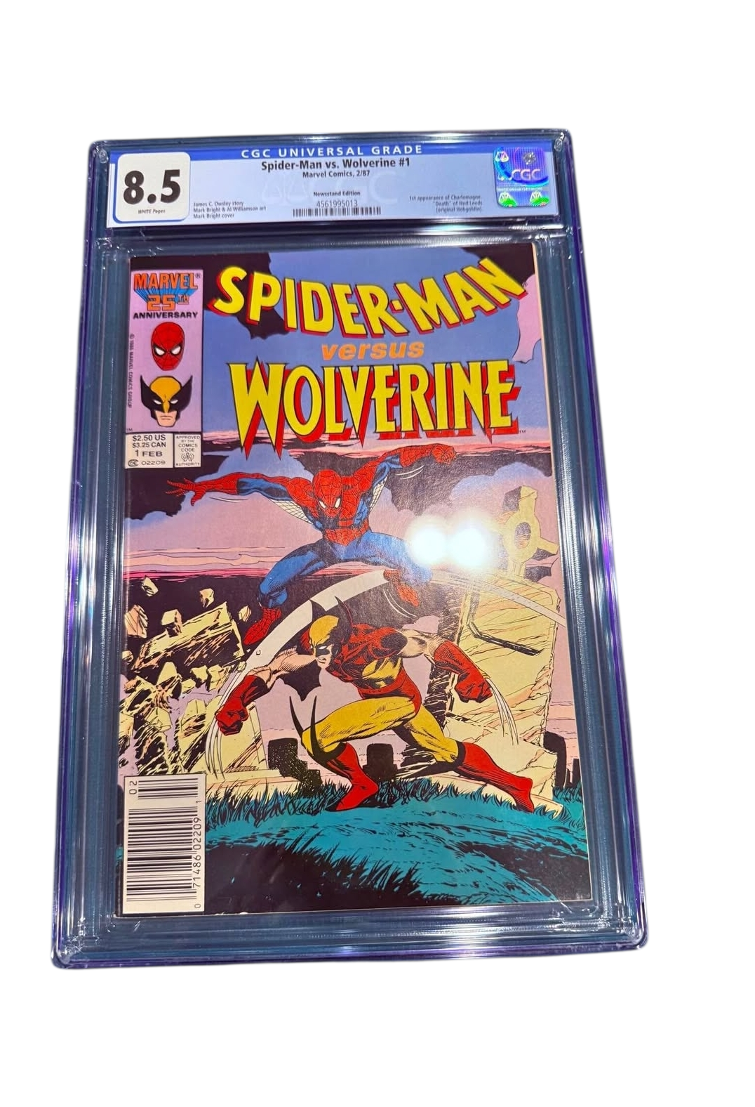 Spider-Man vs Wolverine CGC 8.5