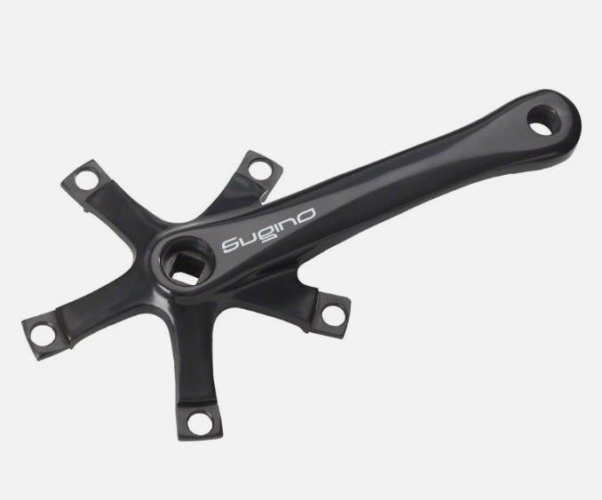 Sugino RD2 175mm Single Speed Crank Arms | 130 BCD, Square Taper JIS, Black
