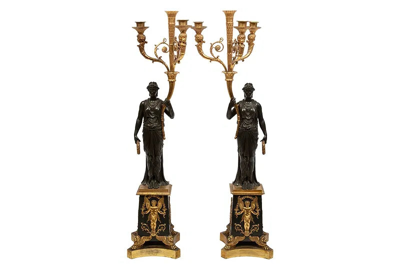 Bronze Candle Holders